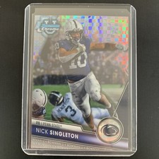 2023 Bowman Chrome University Nick Singleton X-Fractor Parallel Prospect Card