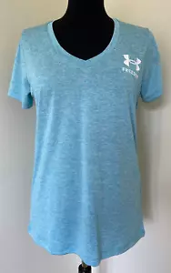 NWT Women's Under Armour UA FREEDOM V-Neck Shirt, Loose Fit Size Medium - Picture 1 of 7