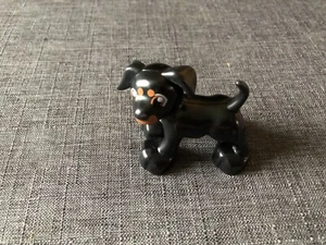 Lego Duplo Black Dog with Brown Face #429J7 - Picture 1 of 5