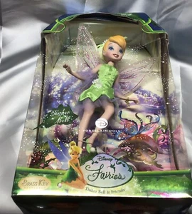 NEU Disney Feen Messing Schlüssel Andenken TinkerBell Porzellan Puppe - Bild 1 von 12