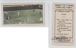 1924 Cavanders The Homeland Series Tobacco Hand-Coloured Small Tennis #45