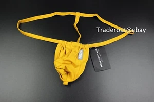 N2N Bodywear Men Gold Rayon Pocket G-String thong slingshot underwear S M L XL - Picture 1 of 10