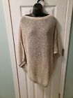 Woman's J Jill Knitted/Crocheted Ponch Blouse One Size