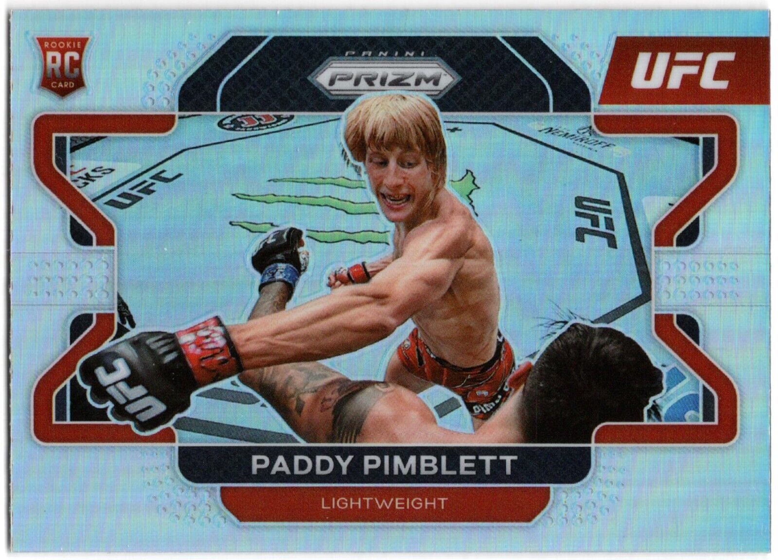 2022 Panini Prizm UFC PADDY PIMBLETT "SILVER PRIZM REFRACTOR" RC Rookie Card #88
