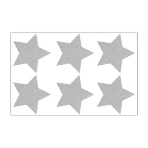 Reflektierende Sterne zum Aufbügeln (Set 6 Sterne à 4,5 cm Durchmesser) - Bild 1 von 4