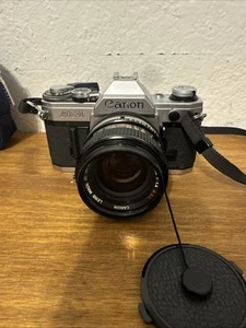 Canon AE-1 Program SLR 35mm Film Camera W 50mm Lens Ships Fast!!! - Picture 1 of 12
