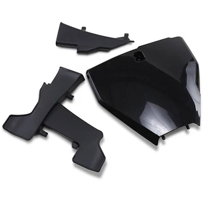 Placa de número frontal de plástico UFO - negra con guía para Husqvarna HU03395001 Foto 1 de 3