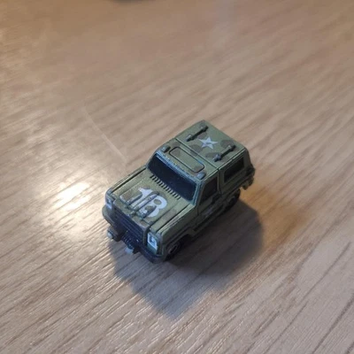 Vintage 1988 Funrise Micro Machines Green Military Truck SUV Blazer Bronco Jeep - Image 1 of 3