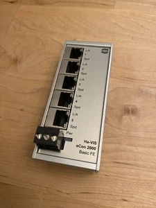 Harting Ha-VIS eCon 2000 Basic FE 2050B-A 24/48VDC Network Switch 4 Port - Picture 1 of 2