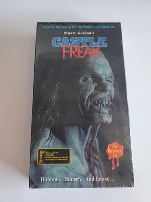 CASTLE FREAK VHS UNRATED FULL MOON HORROR DIRECTOR’S CUT- Pristine Shape - Image 1 of 4