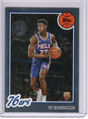 VJ Edgecombe 2025-26 Topps Flagship 45th Anniversary Rookie Card # 80BK-96 76ers - Image 1 of 2
