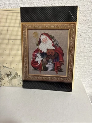 Lavender & Lace Cross Stitch Pattern Santa Of The Forest 1993 - Image 1 of 3
