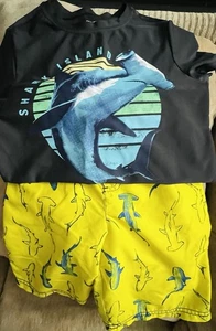 Osh Gosh & Carters Swim Shorts & Rash Guard, Size Medium, (10) - Picture 1 of 5