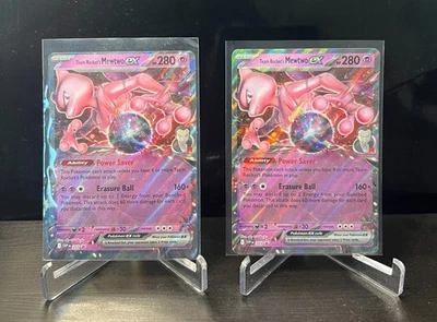 X2 Team Rocket's Mewtwo ex 205 Sv: Scarlet & Violet Promo Cards Holo - Image 1 of 2