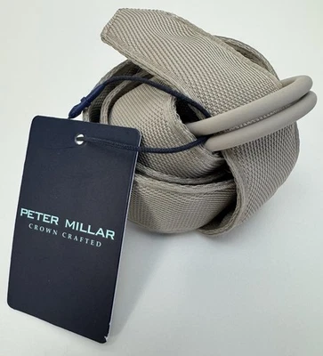 NUEVO CON ETIQUETAS PETER MILLAR CORONA ARTESANAL RENDIMIENTO JUNTA TÓRICA CINTURÓN TALLA XL CAQUI $90 Foto 1 de 4