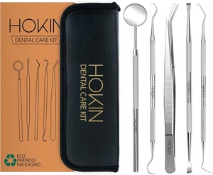 Dental Tools by HOKIN Plaque Remover Teeth Cleaning Tool Care Kit...  - Picture 1 of 7