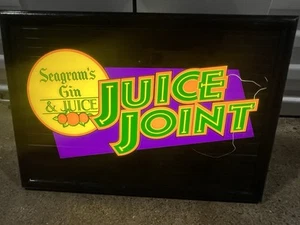 SEAGRAM’S GIN AND JUICE JOINT LIGHTED SIGN SNOOP DOGG DR DRE VINTAGE RARE - Picture 1 of 7