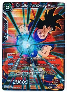 Dragon Ball Super Juego de Cartas Masters Son Goku, Poder Abrumador BT21-008 SR CASI NUEVO - Imagen 1 de 2