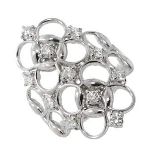 GUCCI Ring Diamond 18K K18 WG 750 size12 5.5-5.75(US) 90273759 - Picture 1 of 7