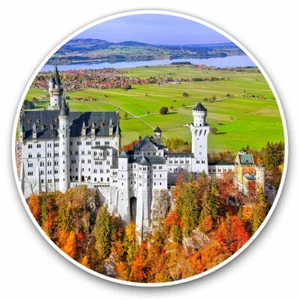 2 x Vinyl Stickers 30cm - Neuschwanstein Castle Germany Travel Cool Gift #8932 - Afbeelding 1 van 9