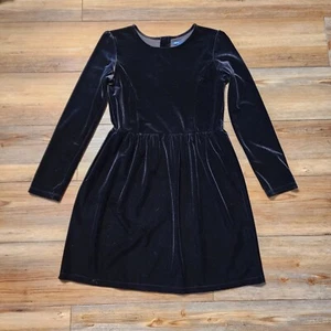 Gap Dress Girls XXL Black Velvet Long Sleeve GAPKids - Picture 1 of 5