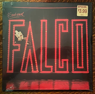 SEALED* 12" LP~ FALCO~ 1986~ EMOTIONAL~ - Image 1 of 4