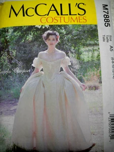 Disfraz de vestido histórico talla 6-14 McCalls 7885 patrón de costura - Imagen 1 de 2