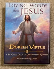 Loving Words From Jesus by Doreen Virtue Complete Authentic 44 Card Deck Box Set