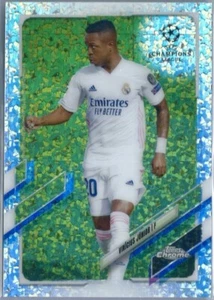 2021 Topps Chrome UCL Soccer Vinicius Junior Speckle Refractor Real Madrid - Picture 1 of 2