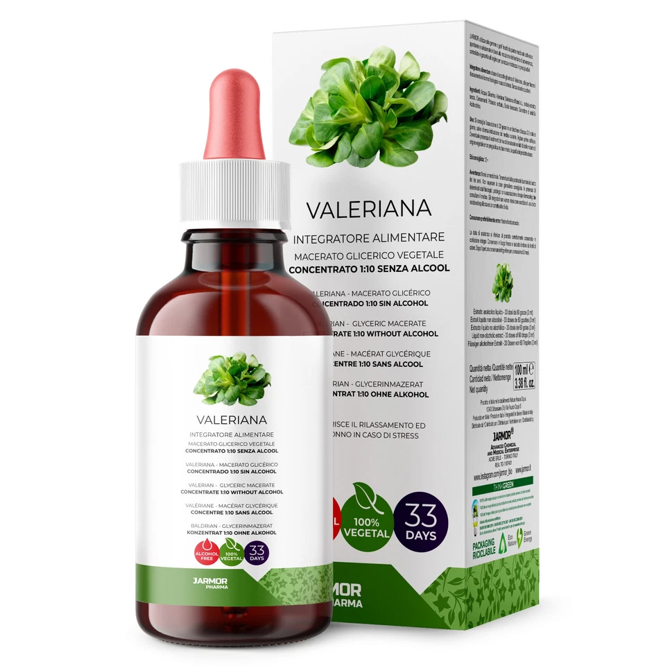 Valeriana per dormire e rilassarsi in gocce concentrate 100 ml - Immagine 1 di 4