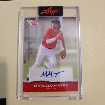 2022 Leaf Pro Set Multi Sport Marcelo Mayer red Auto Autograph card - Image 1 of 2