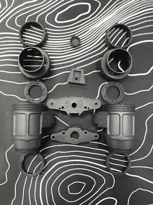 PVS-69 Binocular Housing 1.1 Nylon MJF Printed! DIY Night Vision 3d *blem*