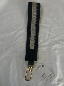 NEW Lululemon Never Lost Keychain Black/Gold - Picture 1 of 6