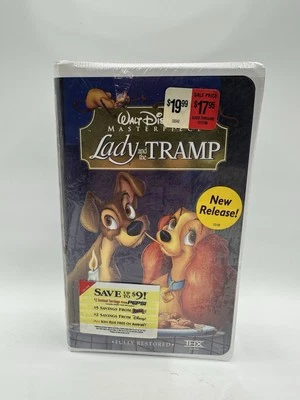 Lady and the Tramp VHS Sealed Walt Disney Masterpiece Collection - Image 1 of 4