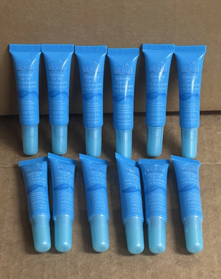 5x Aquafina Pure Original Hydrating Lip Oil &