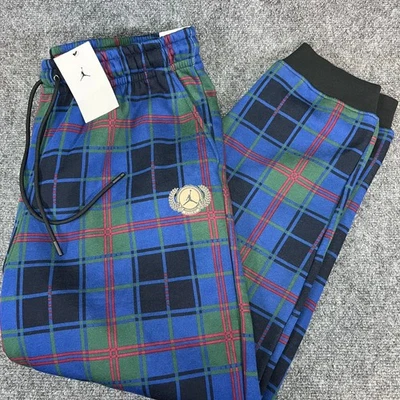 Jordan Flight Tartan Plaid Joggers Holiday Fleece Jumpman DV9388 Size 2XL NWT - image 1 of 4