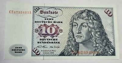 VINT. "UNC" ?? 1970  10 GERMANY MARK  BANKNOTE  [MY REF BKN ] # CF6735483A - Image 1 of 2