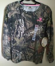 New Mossy Oak Break-Up Country Long Sleeve Ladies T-Shirt Camo Large