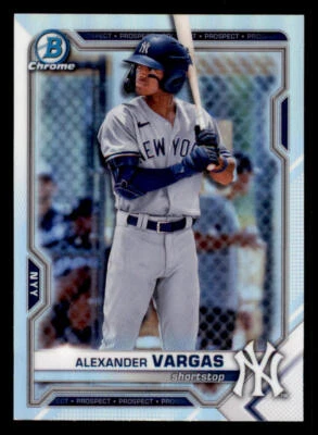 2021 Bowman Chrome Draft Refractors #BDC121 Alexander Vargas - Image 1 of 2