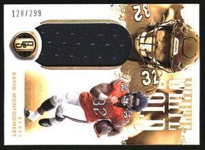 2022 Panini Gold Standard White Gold Materials #13 David Montgomery Jersey /299