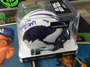 MARK ANDREWS AUTOGRAPHED BALTIMORE RAVENS LUNAR ECLIPSE MINI HELMET BECKETT COA - Picture 1 of 6