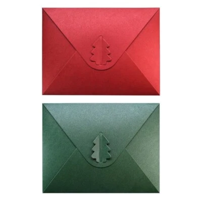 20Pieces 6x 4.9In Christmas Card Envelope Solid Color Envelope Office Stationary - image 1 of 4