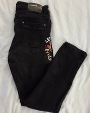 Copper Rivet Urban Icon Legendary Champ Multi Patches  Art Black Jeans 38 x 32