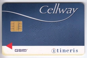 TELECARTE GSM SIM COLLECTOR .. FRANCE FT ITINERIS CELLWAY +N° PUCE NEUVE - Imagen 1 de 2