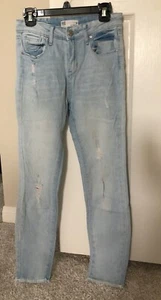 RSQ from Tilly's Girls CALI HIGH RISE Jeans in Stretch Denim Size 10 -Frayed Hem - Picture 1 of 11