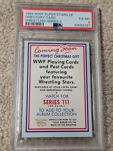 Pop 2 Directory Card PSA 6 1989 wwf superstars market scene Wrestling Series Msl - Picture 1 of 2