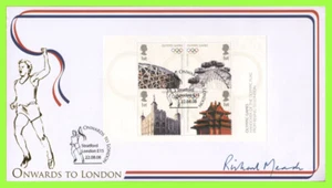 G.B. Olympiade 2008 m/s Ersttagsbrief handsigniert, Richard Meade OBE - Bild 1 von 3