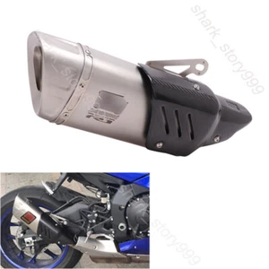 For Yamaha YZF R1 YZF R1M 2015-23 System Slip on 55mm Exhaust Pipe Muffler Tips - Picture 1 of 6
