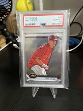 2012 Topps Finest Mike Trout 78 PSA 10 Los Angeles Angels Second Year Gem Mint