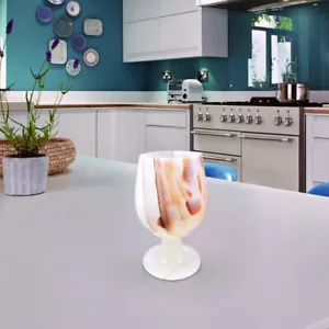 Handgefertigter Onyx Kelch - eleganter dekorativer Akzent für Wohn- und Küchendeko - Bild 1 von 5